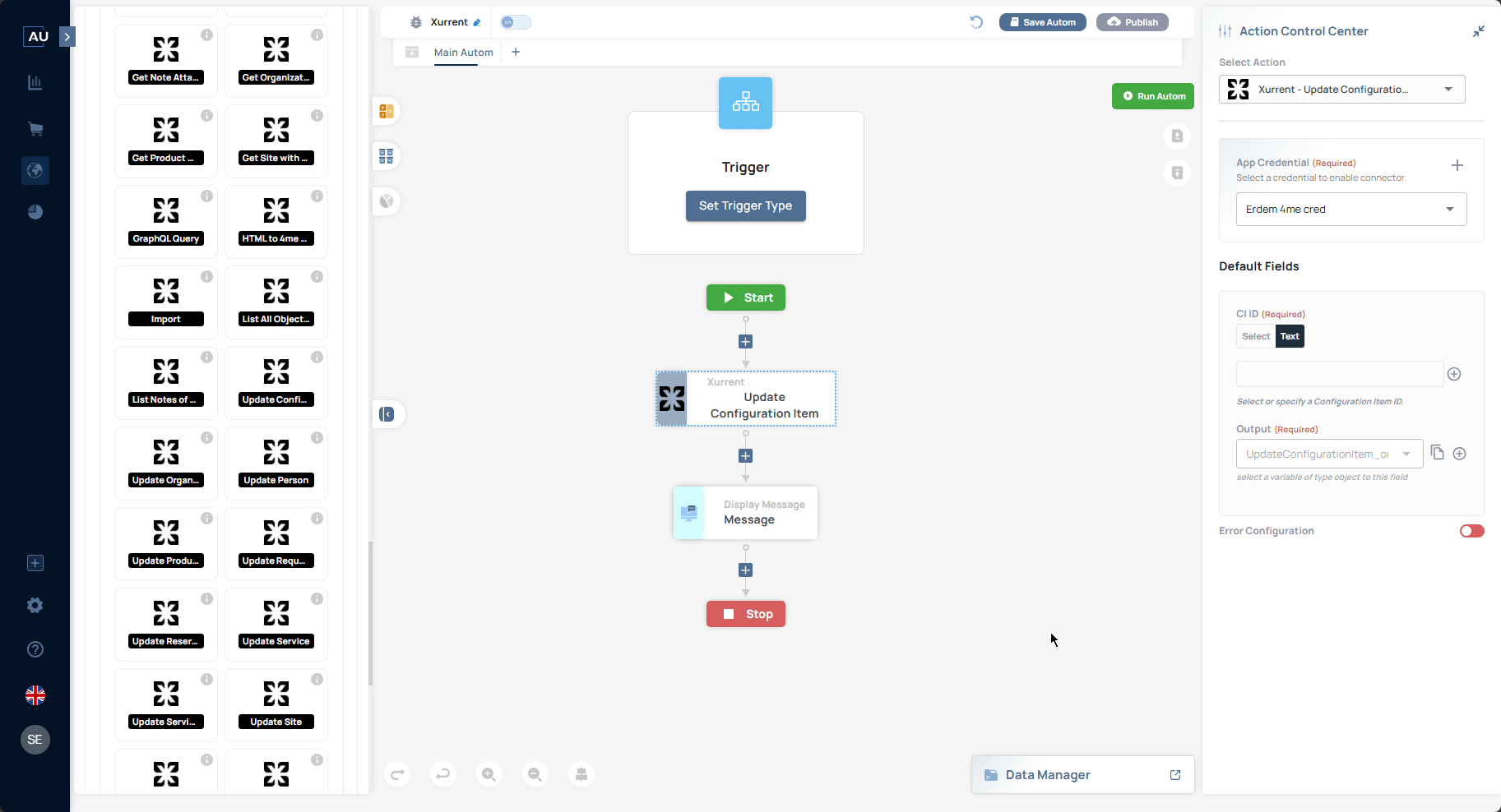 Xurrent — Update Configuration Item
