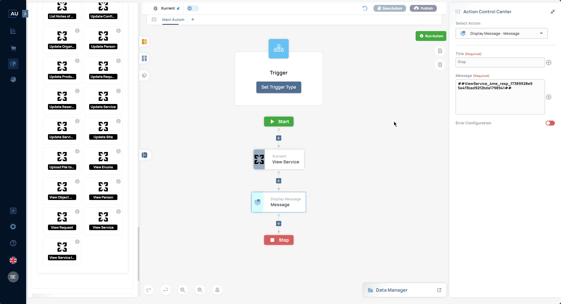Xurrent — View Service Instance