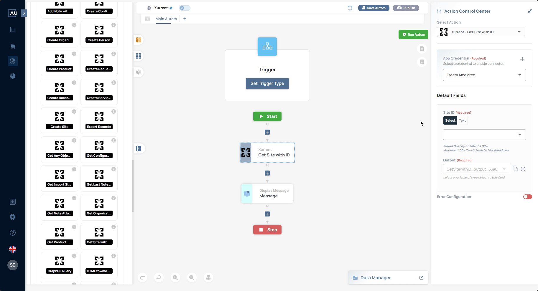 Xurrent — Get Site with ID