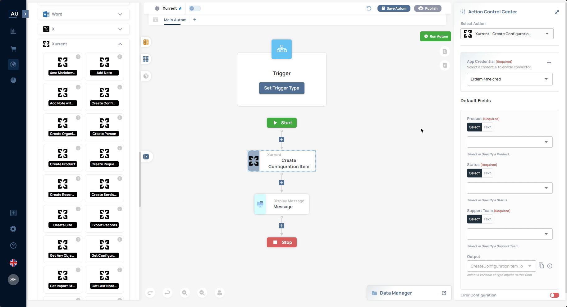 Xurrent — Create Configuration Item